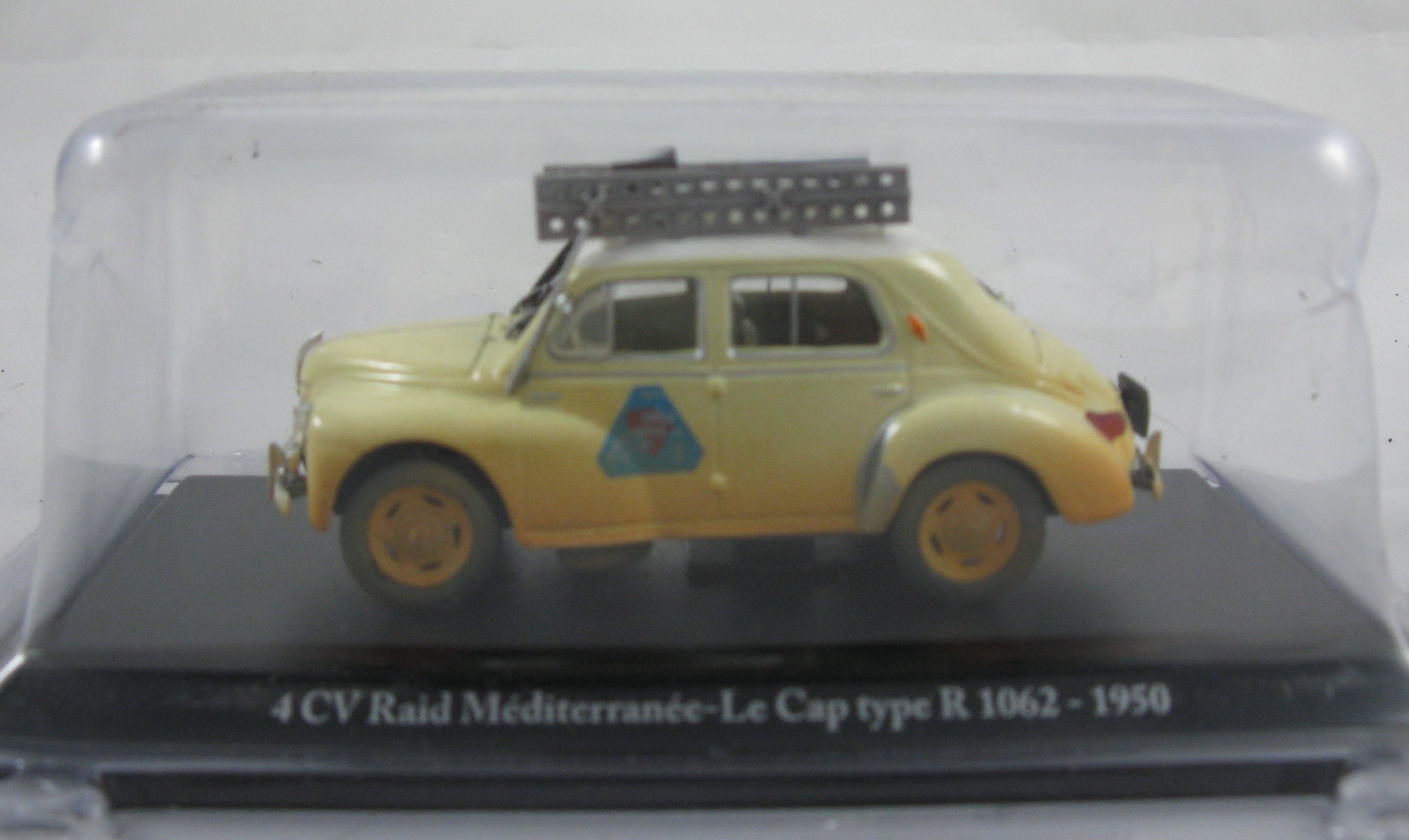 1/43 RENAULT 4CV BERLINE TYPE R1062 #3 AFRICA RALLY RAID MEDITERANEE LE CAP 1950 